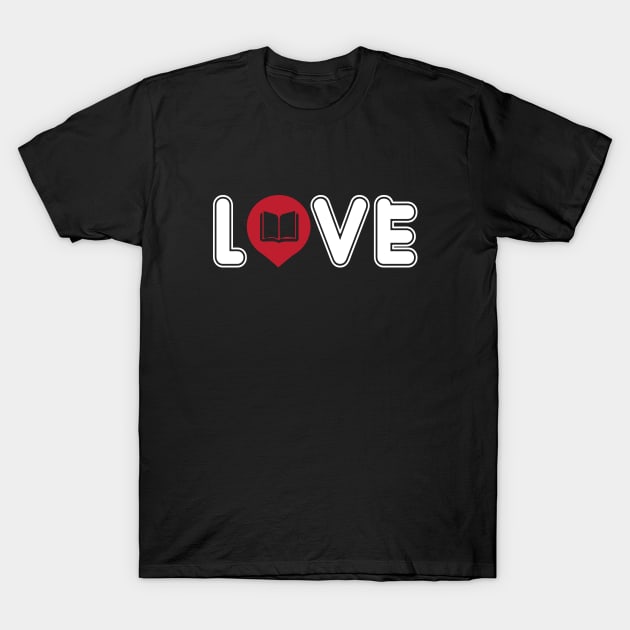 Book Love Gift Design T-Shirt by TheLostLatticework